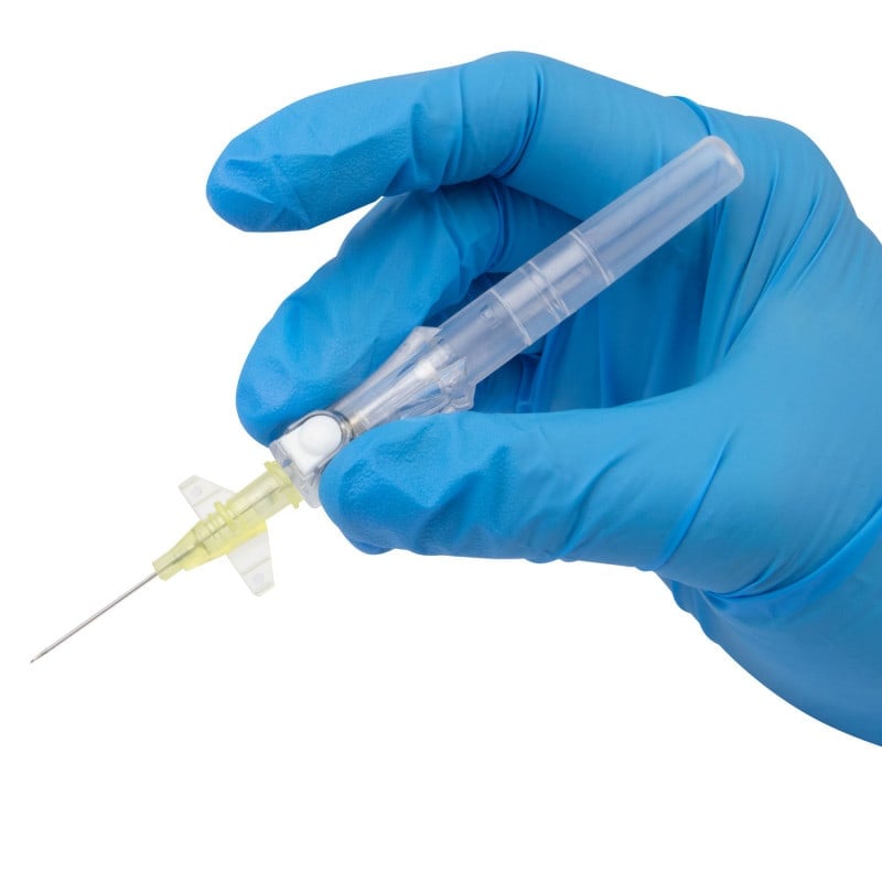 BD Insyte Autoguard Shielded IV Catheter 22G, 0.9 x 25 mm, blue