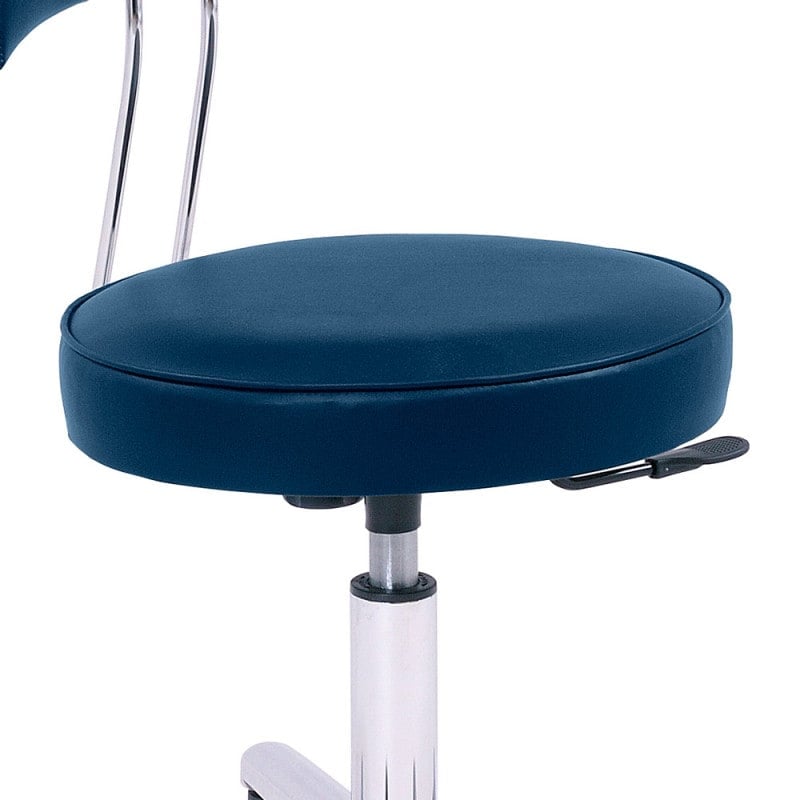 Swivel Chair with Inclined Seat black