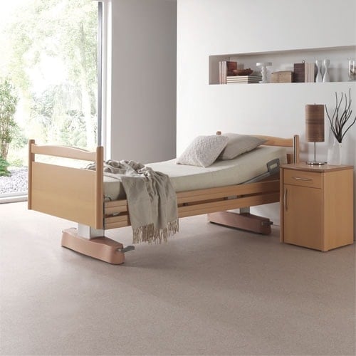 Velino Electric Nursing Bed beech natural