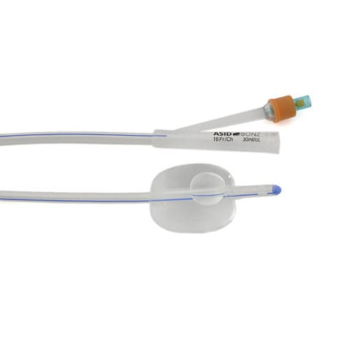 UROSID Basic Nelaton Silicone Balloon Catheter, Dual Lumen CH 16