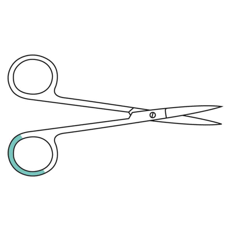 Iris Scissors, 11.5 cm gebogen