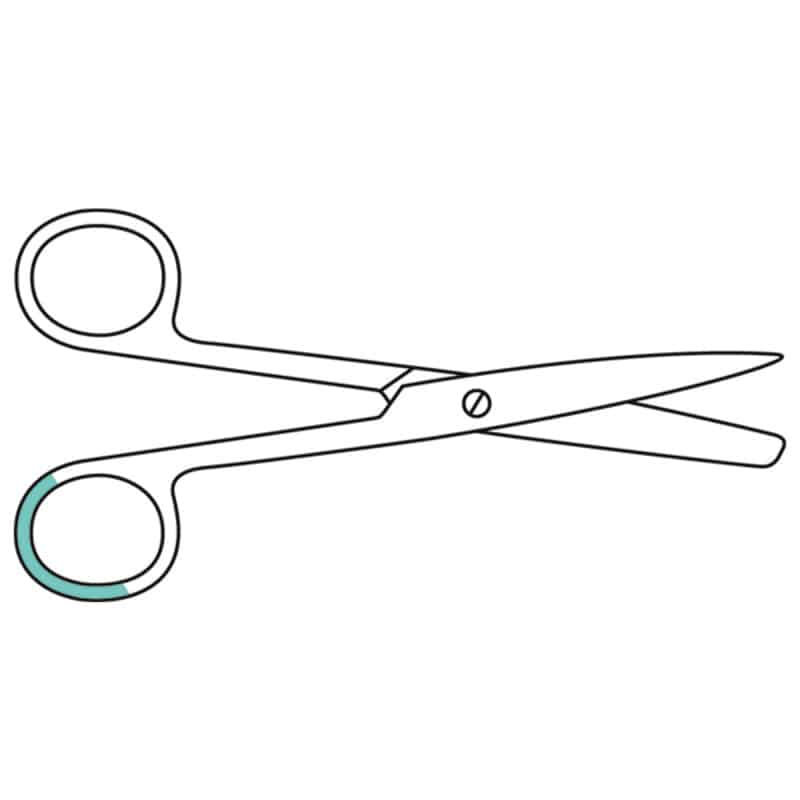Surgical Scissors pointed-pointed, 13 cm