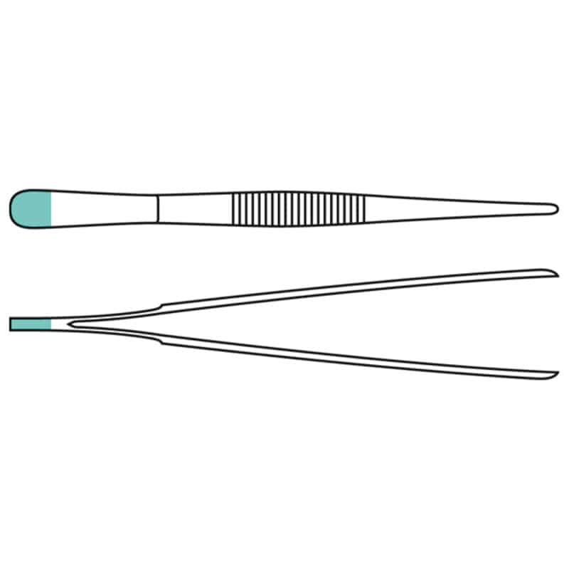 Standard Anatomical Thumb Forceps, Straight, 14 cm