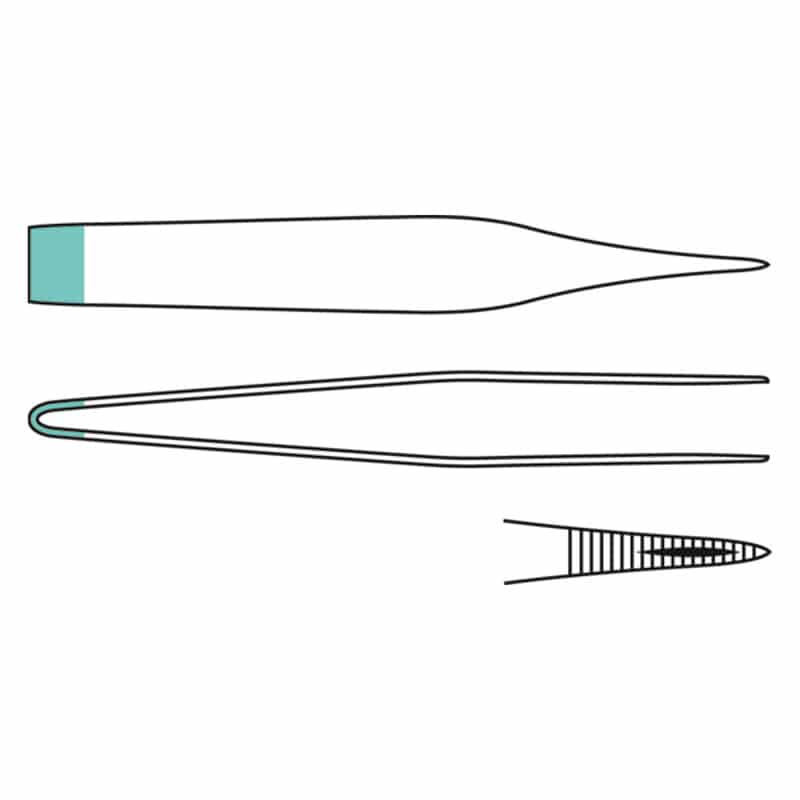 Splinter Forceps, Straight, 9 cm