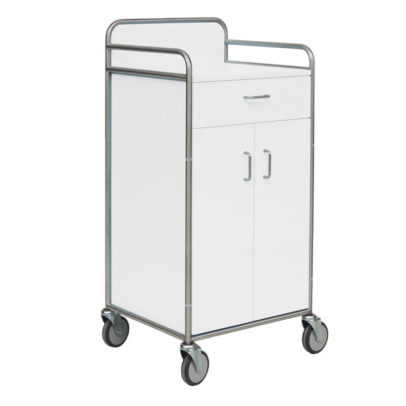 Mobile Cupboard Trolley light yellow