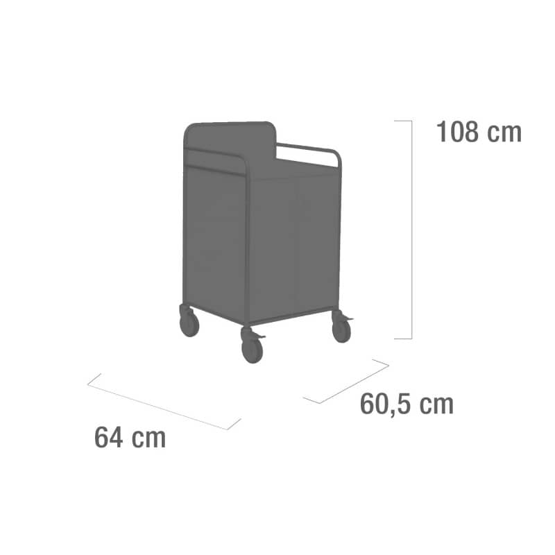 Cupboard Trolley orange