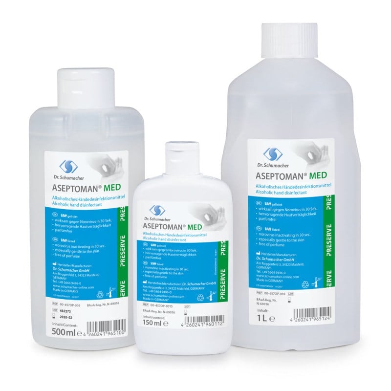 Aseptoman med 50 ml travel bottle