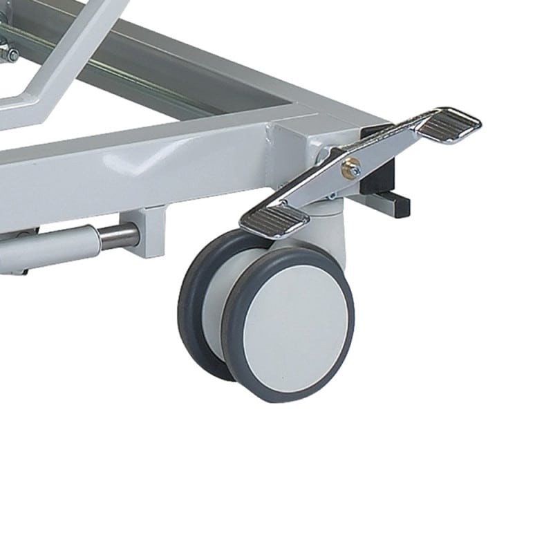 Height-Adjustable Patient Transport Trolley 65 cm | Light Blue