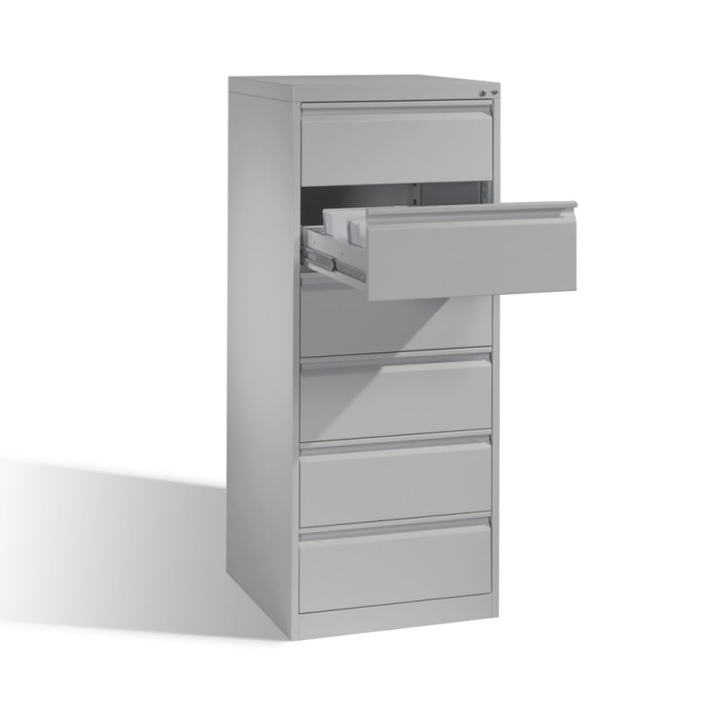 Acurado File Cabinet small | light grey-fire red