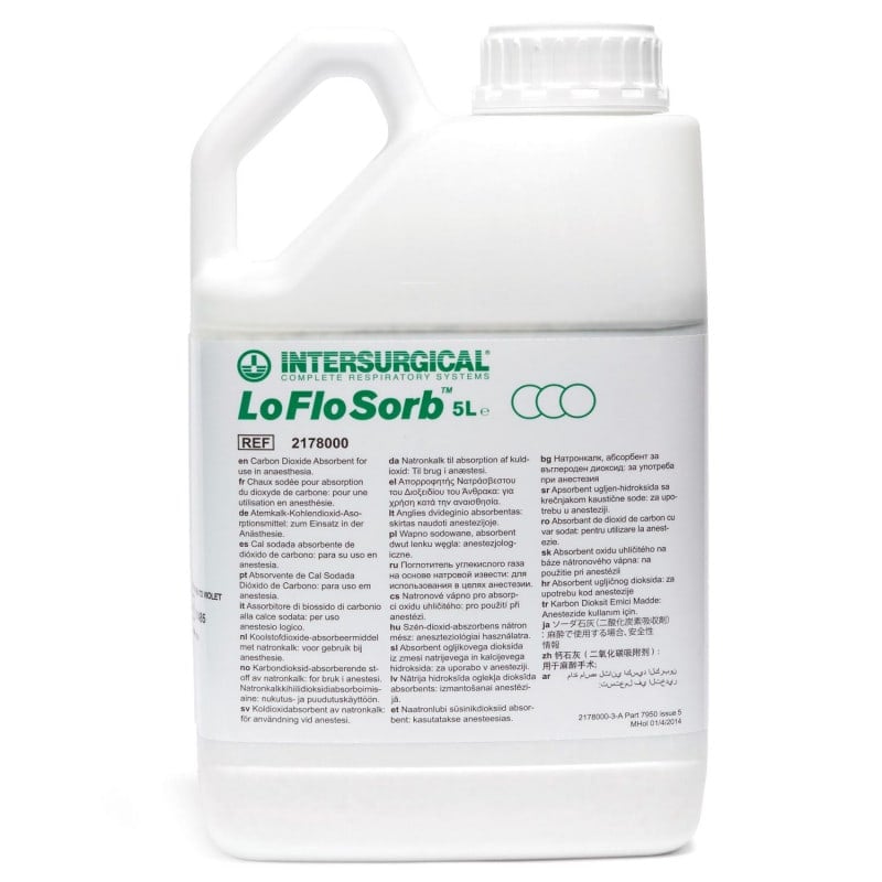 "LoFloSorb" Soda Lime from Intersurgical Pyramid™ disposable absorber