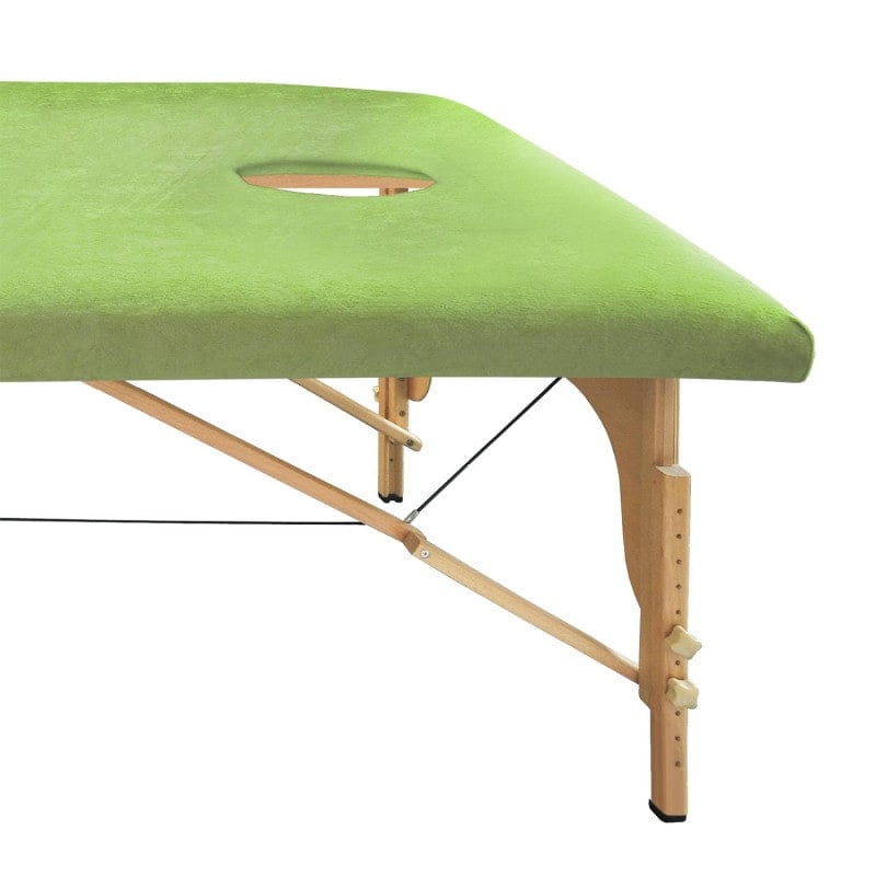 Premium Massage Table Cover with face hole aqua