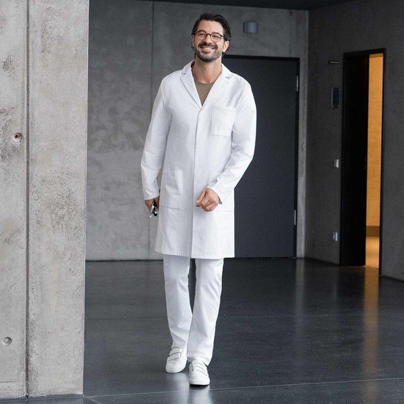 Men's Slim-Fit Lab Coat 56n