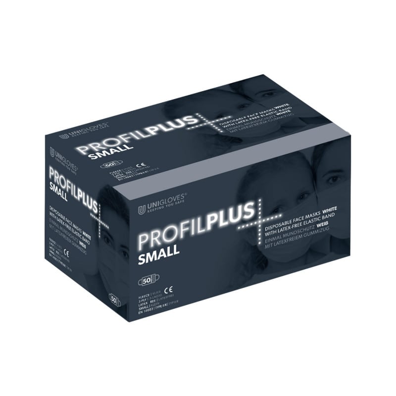 UNIGLOVES Surgical Mask small white