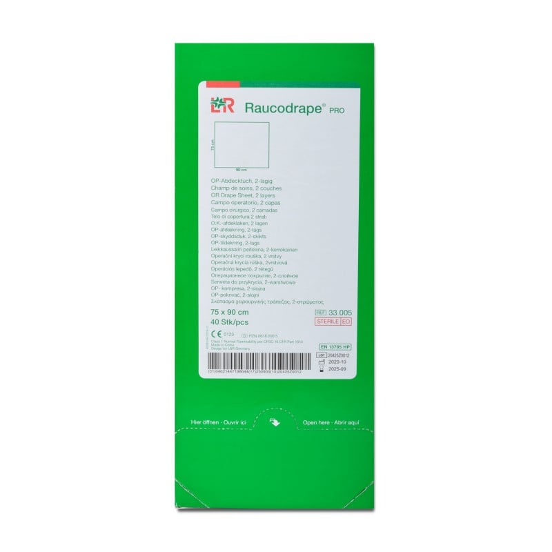 Raucodrape® PRO OR Drape Sheets 75 x 90 cm, 40 PCS