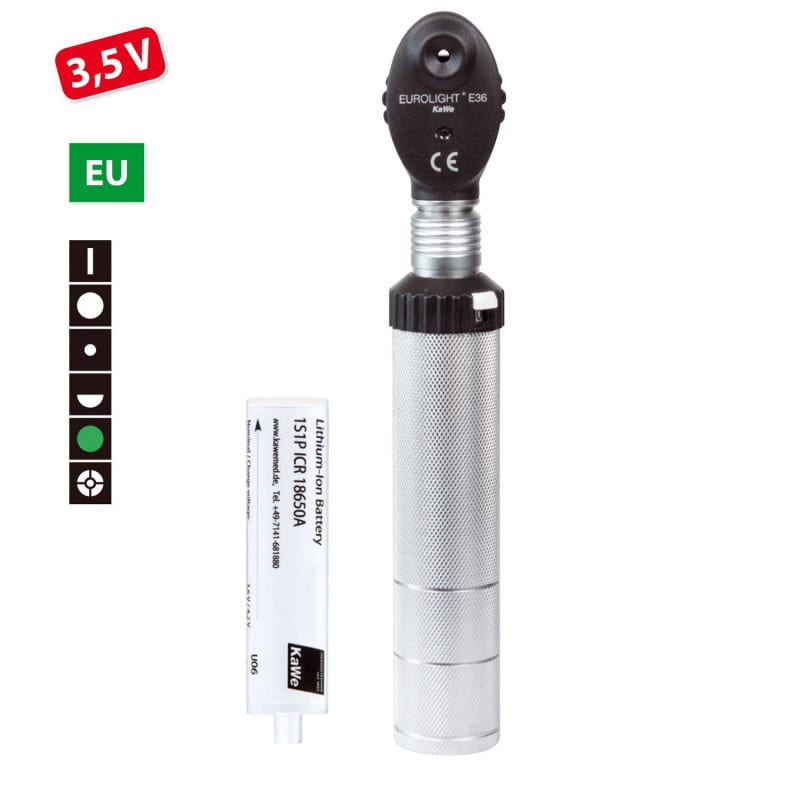 KaWe Eurolight E36 3.5 V Ophthalmoscope with Li-ion battery