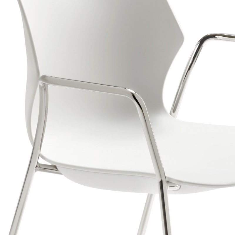 myPLANO Stackable Chair chrome | white