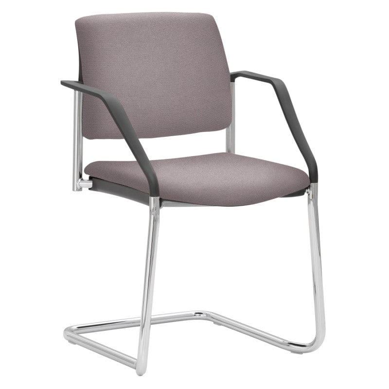 myPLANO Stackable Cantilever Chair chrome | dark blue