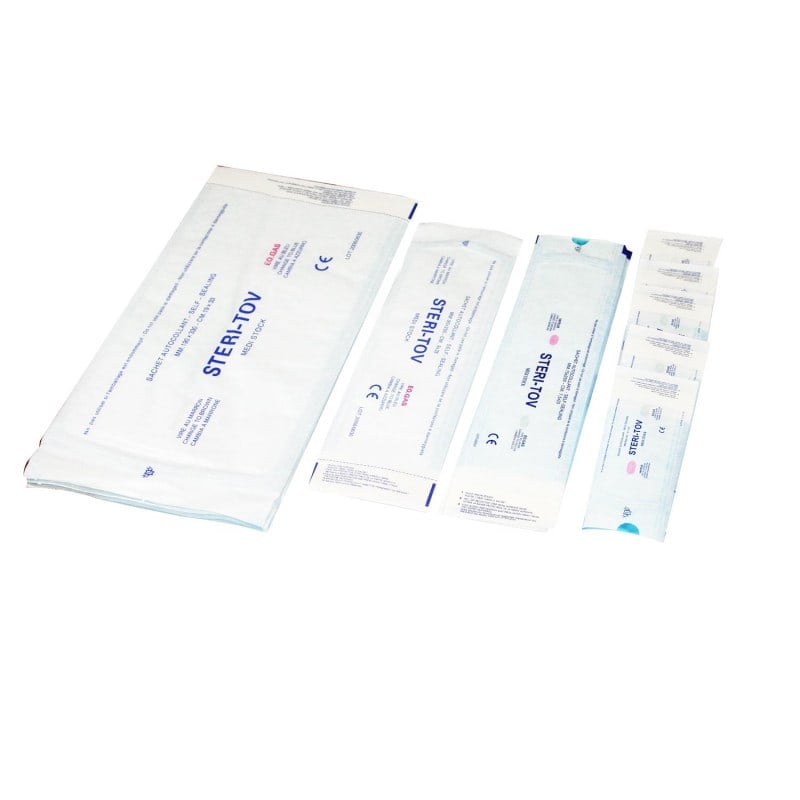 STERI-TOV Sterilisation Pouch, Self-Adhesive 90 x 165 mm