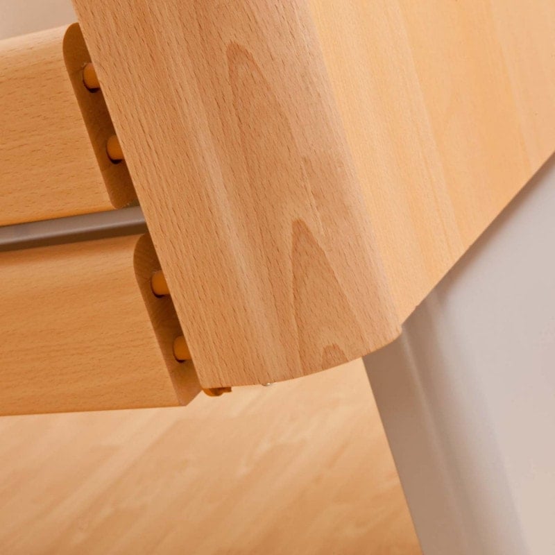 Aldena Nursing Bed with wooden slatted base