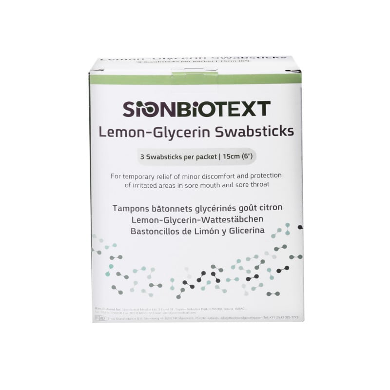 Lemon Swabs for Oral Hygiene
