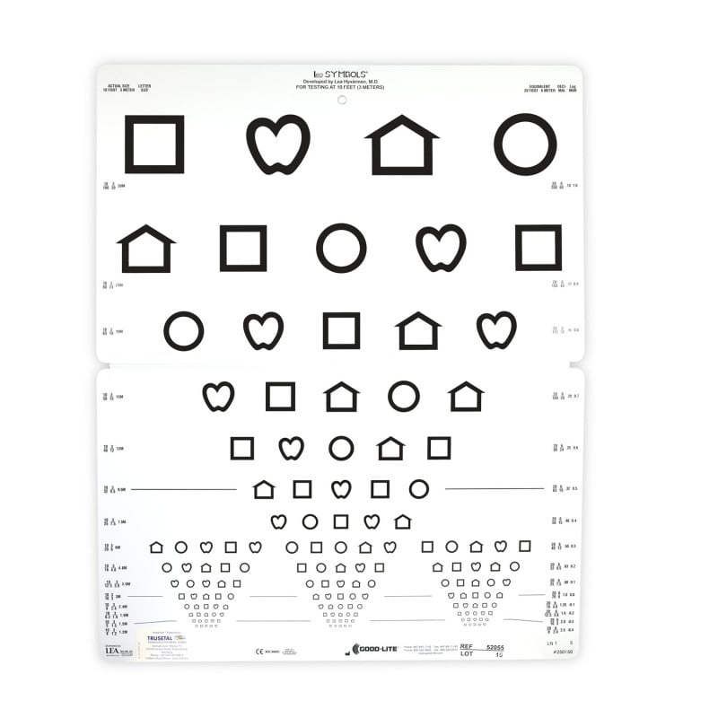 Lea SYMBOLS® 15 Line Folding Distance Chart
