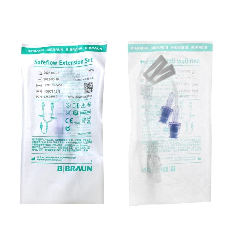 Safeflow Y-Extension Sets with back-check valve