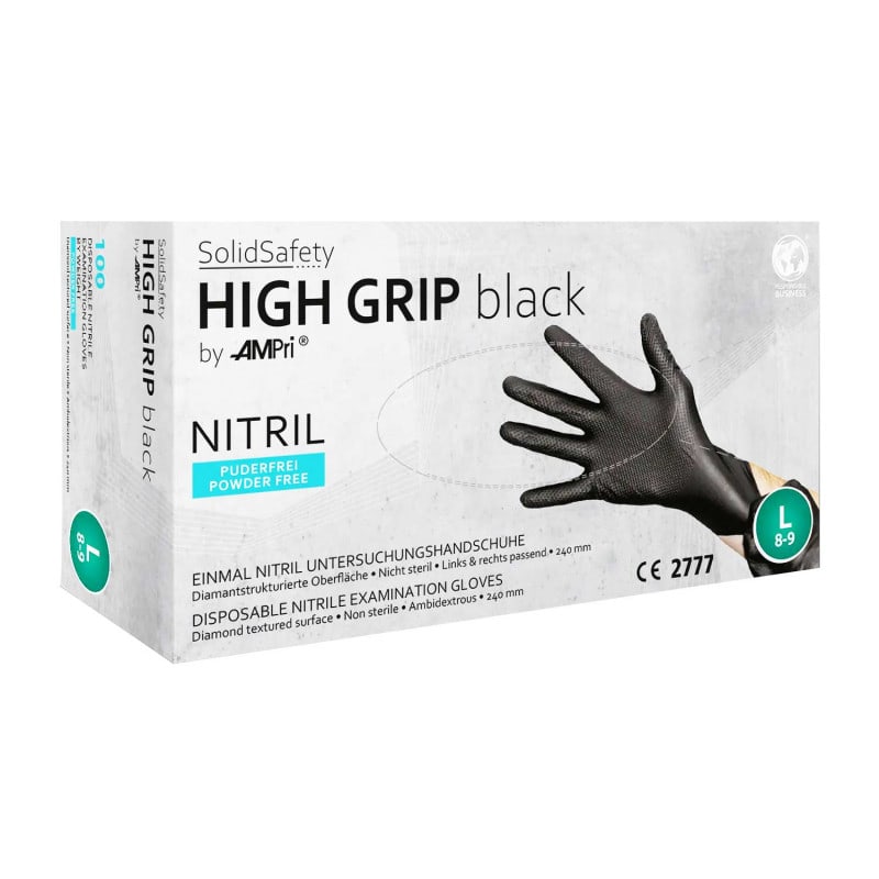 High Grip Nitrile Gloves S