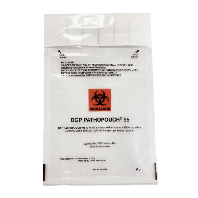 Pathopouch Xcel with absorbent