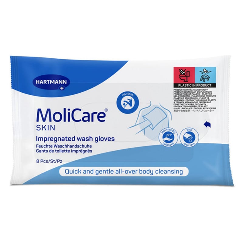 MoliCare Skin Impregnated Wash Gloves