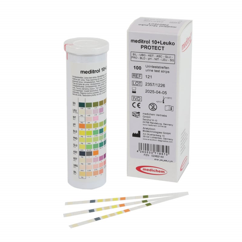 meditrol® 10+ Leuko Urine Test Strips