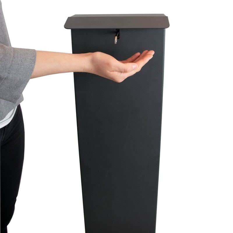 Hygiene Tower with Foot Control SD115 black