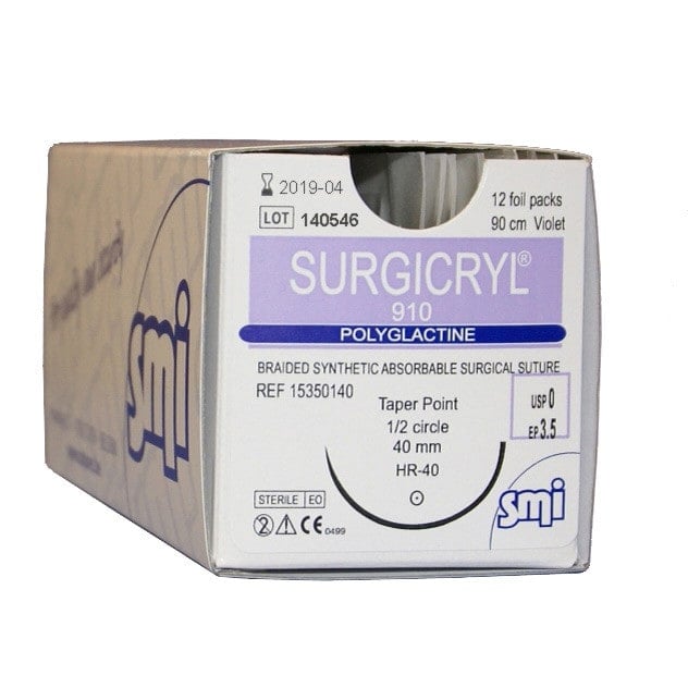 Surgicryl 910 USP2-0 EP3 75cm DS24