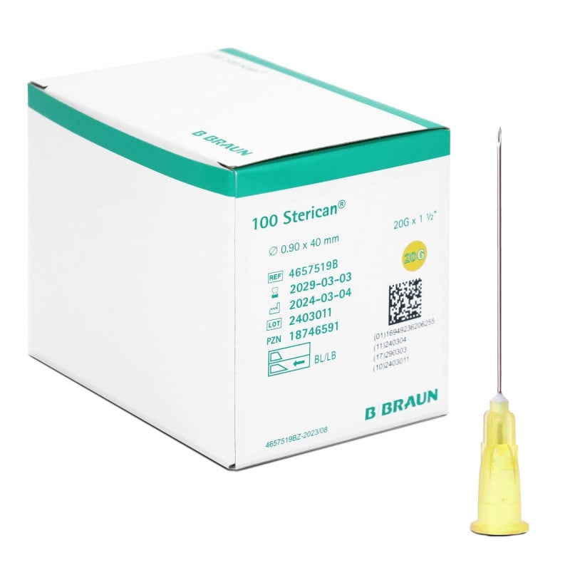 Disposable Sterican Cannulas 24G, 0.55 x 25 mm, violet