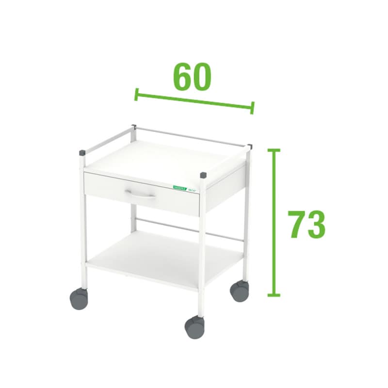 Multipurpose Trolley, 73 x 60 cm, (H x W) 1 drawer