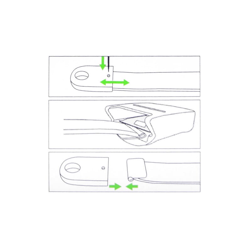 Prämeta Replacement Band, Green One-button model (902-3)