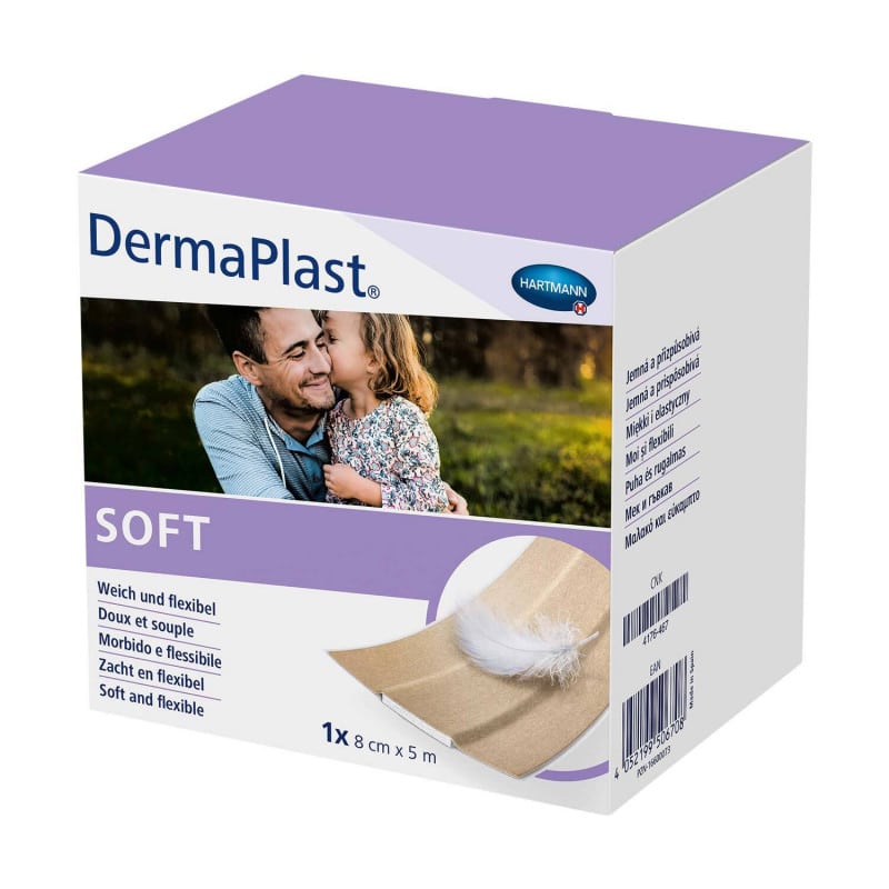 DermaPlast SOFT Adhesive Plaster Roll 8 cm