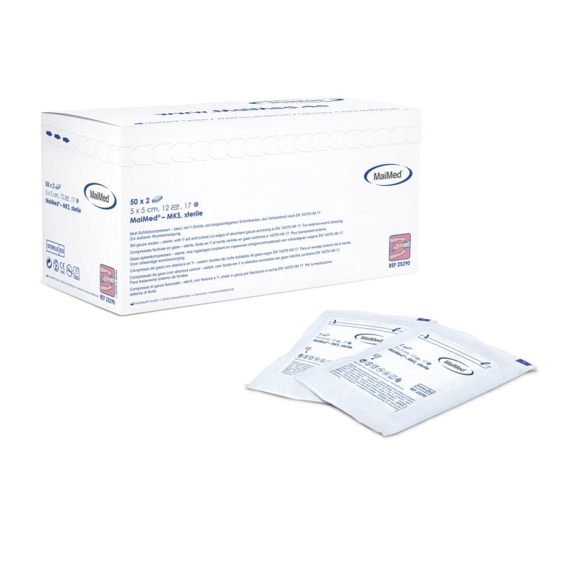 Sterile Drainage Compresses, 12x folded 10 x 10 cm