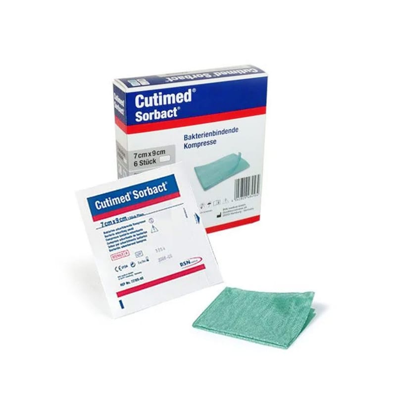 Cutimed® Sorbact® Compress 7 cm x 9 cm | 6 PCS
