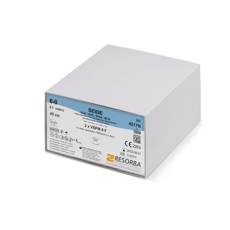 Resorba BLACK SILK® USP 2-0 DS-16-75 cm