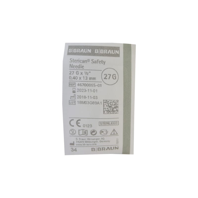 Sterican Safety 25G, 0.5 x 25 mm, orange