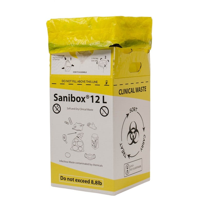 «Sanibox» Clinical Waste Box 50 Litres (tall)