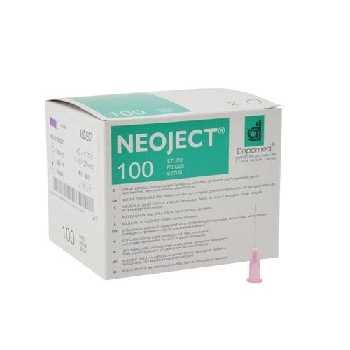 Neoject Ultra-thin Wall Cannulae 22G, 0.7 x 30, black