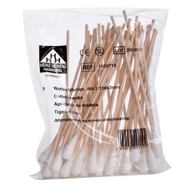 Large Cotton Swabs w-Wooden Stick 300 mm