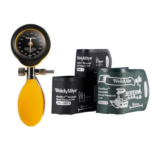 DuraShock Sphygmomanometer Set, Children yellow