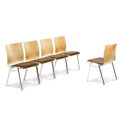 Upholstered Design Stackable Chair black