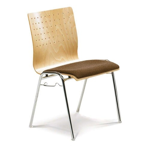Upholstered Design Stackable Chair anthracite