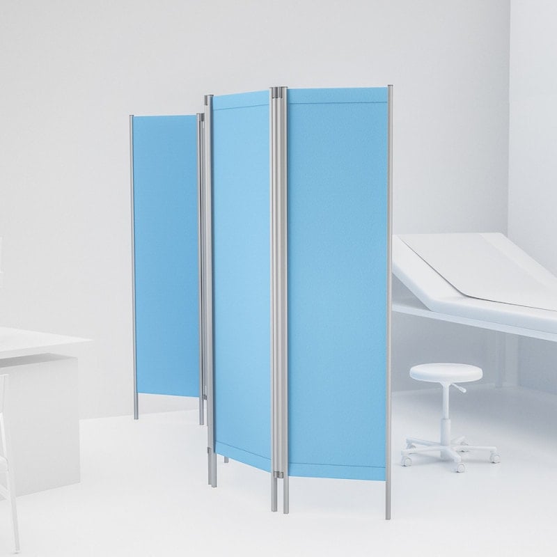 Lightweight Partition without wheels 3 | light blue panels