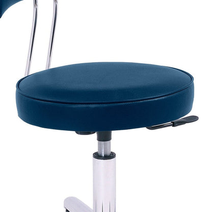 Swivel Chair with Inclined Seat white