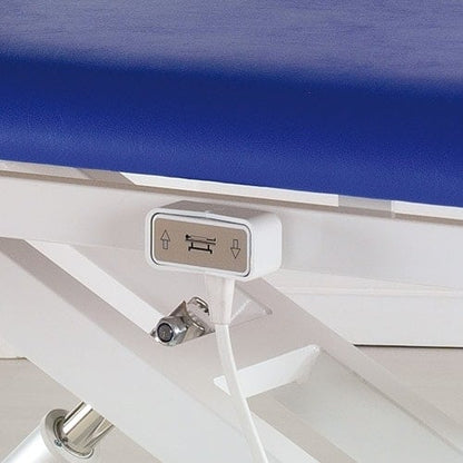 Electric Examination Couch pure white | blue