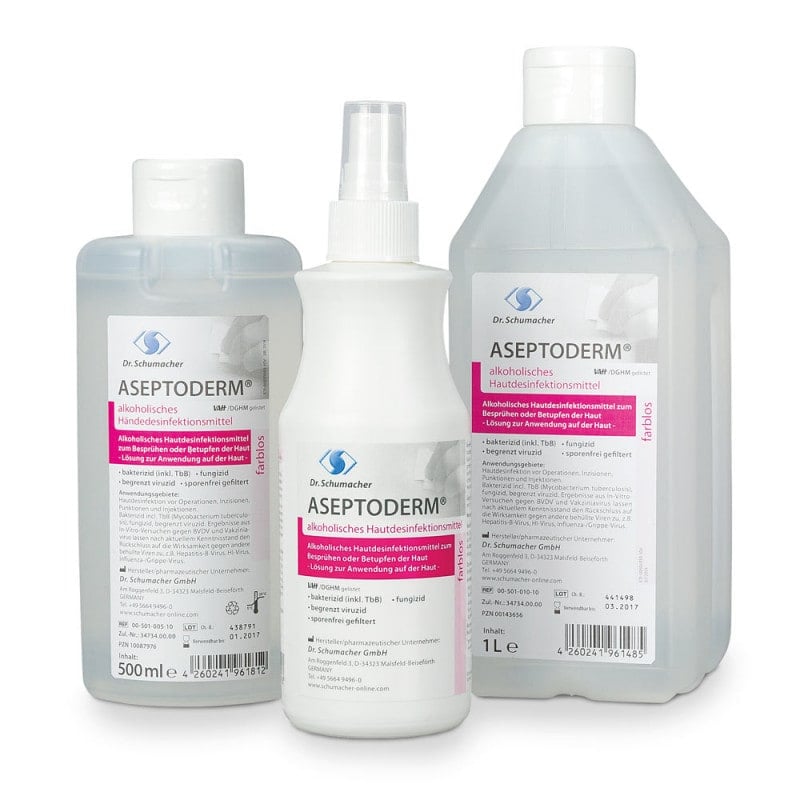 ASEPTODERM Colourless Skin Sanitizer 1 Litre